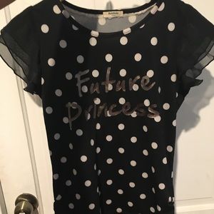 Polka Dots Black Short Dress